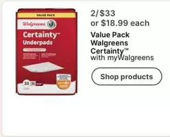 Certainty Underpads