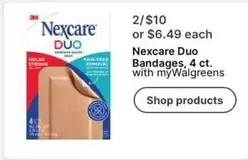 Nexcare - Duo Bandages, 4 ct.