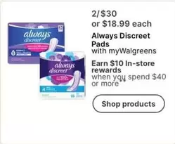 Always - Discreet Pads