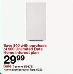 5G-LTE Home Internet router