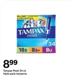 Tampax - Pearl 34-ct. triple pack tampons