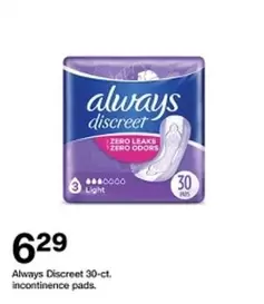 Always - Discreet incontinence pads
