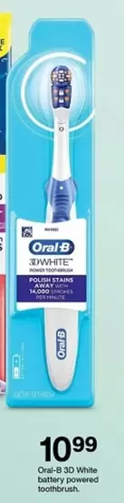 Oral-B - 3D White battery powered toothbrush