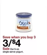 Oui 5-oz. single-serve yogurt