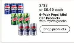 Pepsi - Mini Can Products