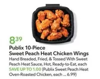 10-Piece Sweet Peach Heat Chicken Wings