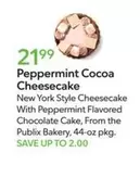 New York - Peppermint Cocoa Cheesecake