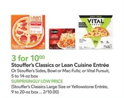 Stouffer's - Classics or Cuisine Entrée