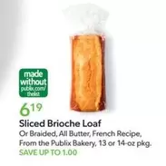 all - Sliced Brioche Loaf