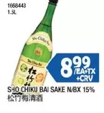 SAKE N/BX 15%