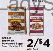 Brown or Powdered Sugar