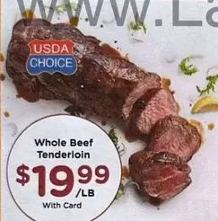 Whole Beef Tenderloin