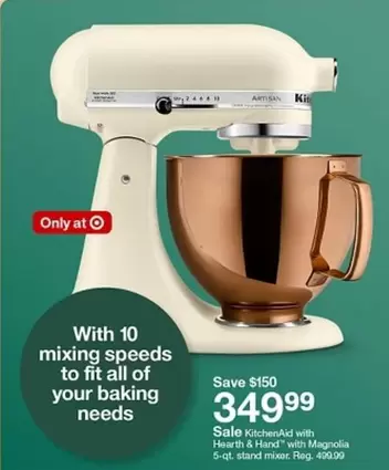 all - KitchenAid with Hearth & Hand" with Magnolia 5-qt stand mixer