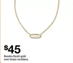 Scott - Gold Over Brass Necklace