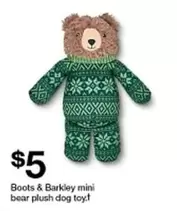 Plush - Mini Bear Dog Toy