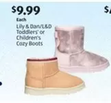 Toddlers' or Children's Cozy Boots