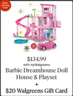 Barbie - Dreamhouse Doll House & Playset