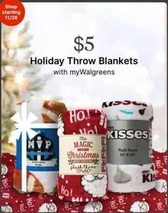 Plush - Holiday Throw Blankets