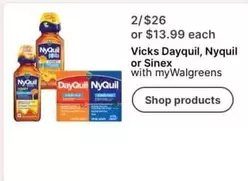 Vicks - Dayquil, Nyquil or Sinex