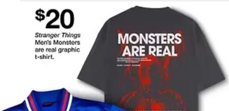 Men's Monsters are real graphic t-shirt