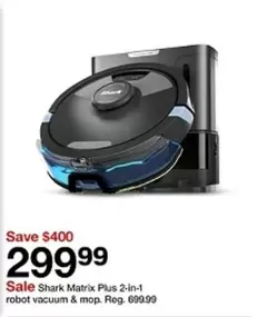 Shark - Matrix Plus 2-in-1 robot vacuum & mop