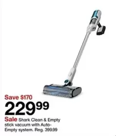 Shark - Clean & Empty stick vacuum with Auto-Empty system