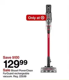 Bissell - PowerClean FurGuard rechargeable vacuum