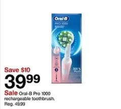 Oral-B - Pro 1000 rechargeable toothbrush