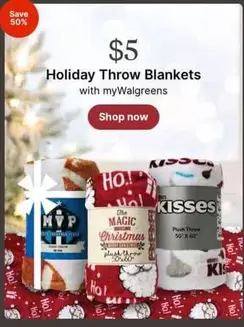 Plush - Holiday Throw Blankets