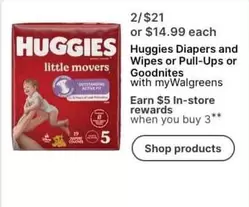 Huggies - Diapers and Wipes or Pull-Ups or Goodnites