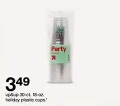 Plastic - 30-ct. 18-oz. holiday plastic cups