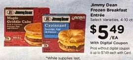 Jimmy Dean - Frozen Breakfast Entrée