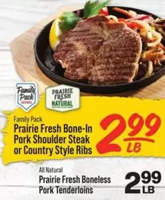 all - Bone-In Pork Shoulder Steak or Country Style Ribs