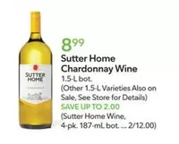 Sutter Home - Chardonnay Wine