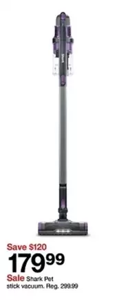 Shark - Pet stick vacuum