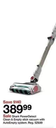 Shark - PowerDetect Clean & Empty stick vacuum with AutoEmpty system