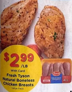 Tyson - Natural Boneless Chicken Breasts