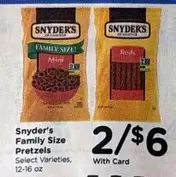 Snyder's - Family Size Pretzels