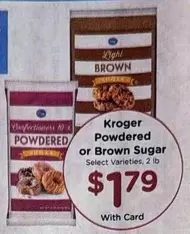 Powdered or Brown Sugar