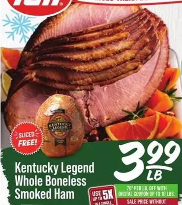 Whole Boneless Smoked Ham