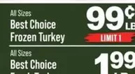all - Frozen Turkey