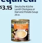 Harvest - Lentil Chickpea or Harvest Potato Soup