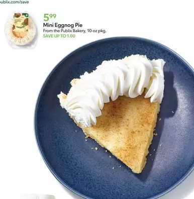 Mini Eggnog Pie