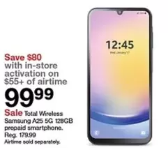 Samsung - A25 5G 128GB prepaid smartphone