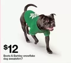 Snowflake Dog Sweatshirt