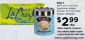 Edy's - LaCroix Sparkling Water,