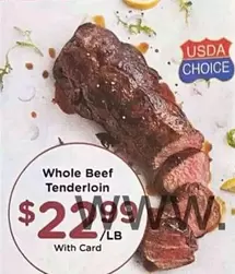 Whole Beef Tenderloin