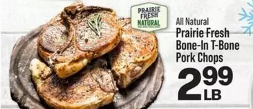 all - Bone-In T-Bone Pork Chops