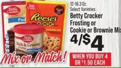 Betty Crocker - Frosting or Cookie or Brownie Mix