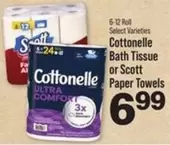 Cottonelle - Bath Tissue or Paper Towels
